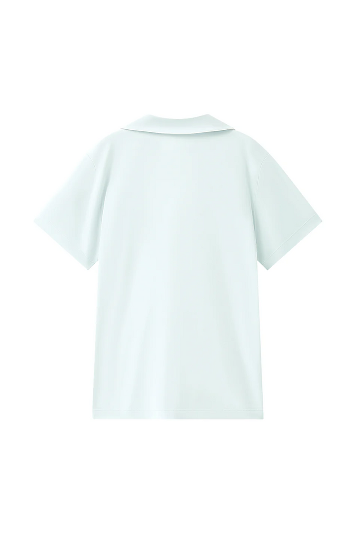 Understance Cotton Stretch Button-Down Short Sleeve Pajama Shirt