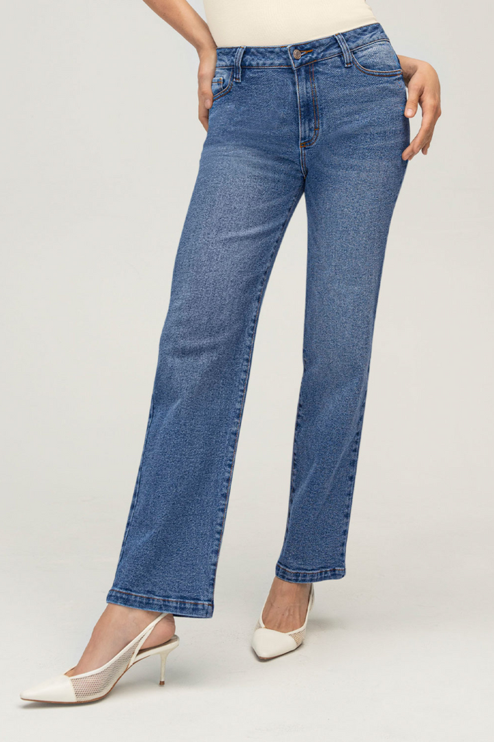 Leonisa - Straight-leg jeans