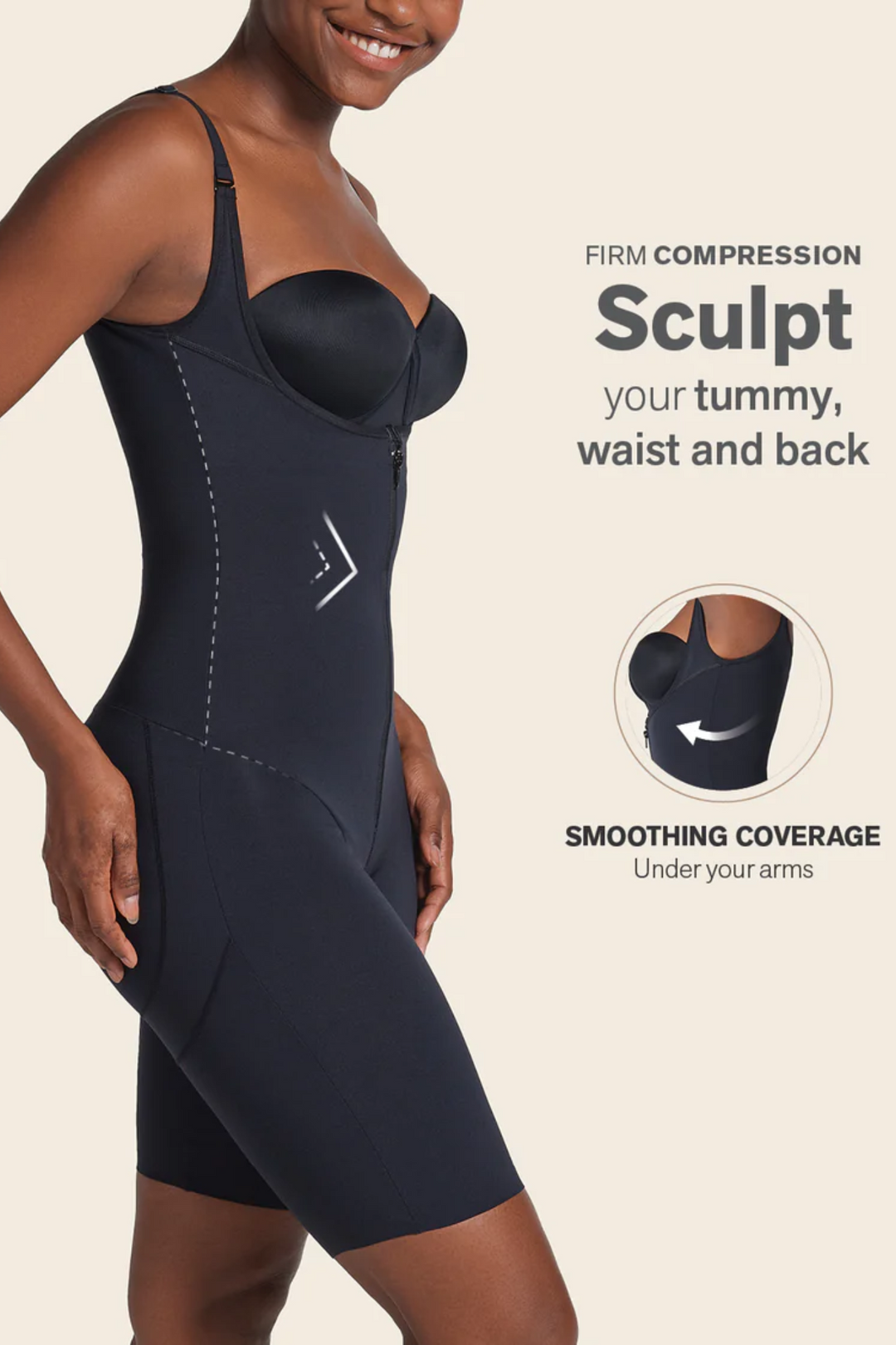 Short Bottom Sculpting Butt Lifting Body Shaper