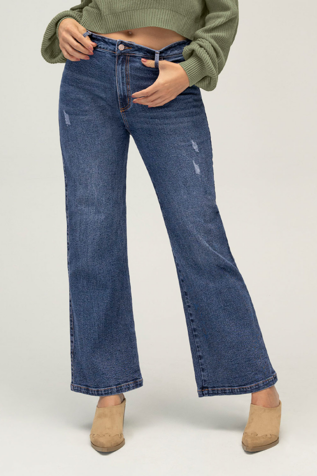Leonisa - Wide-leg jeans