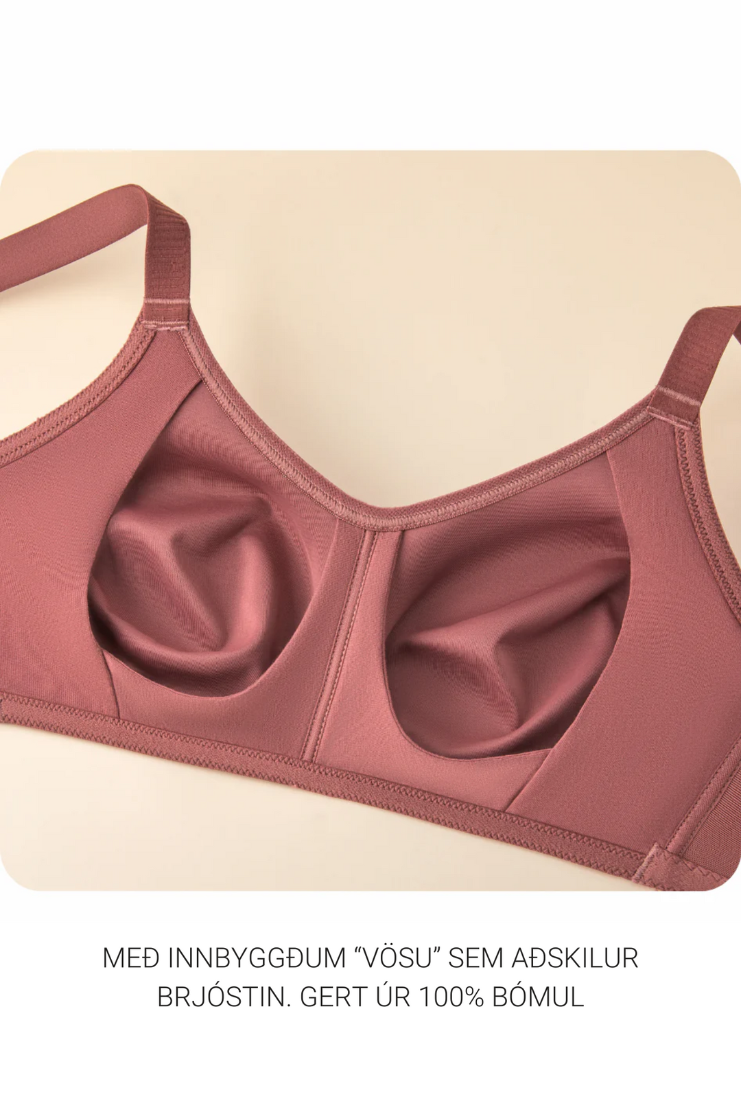 Understance Cooling Wireless Unpadded Demi Bra