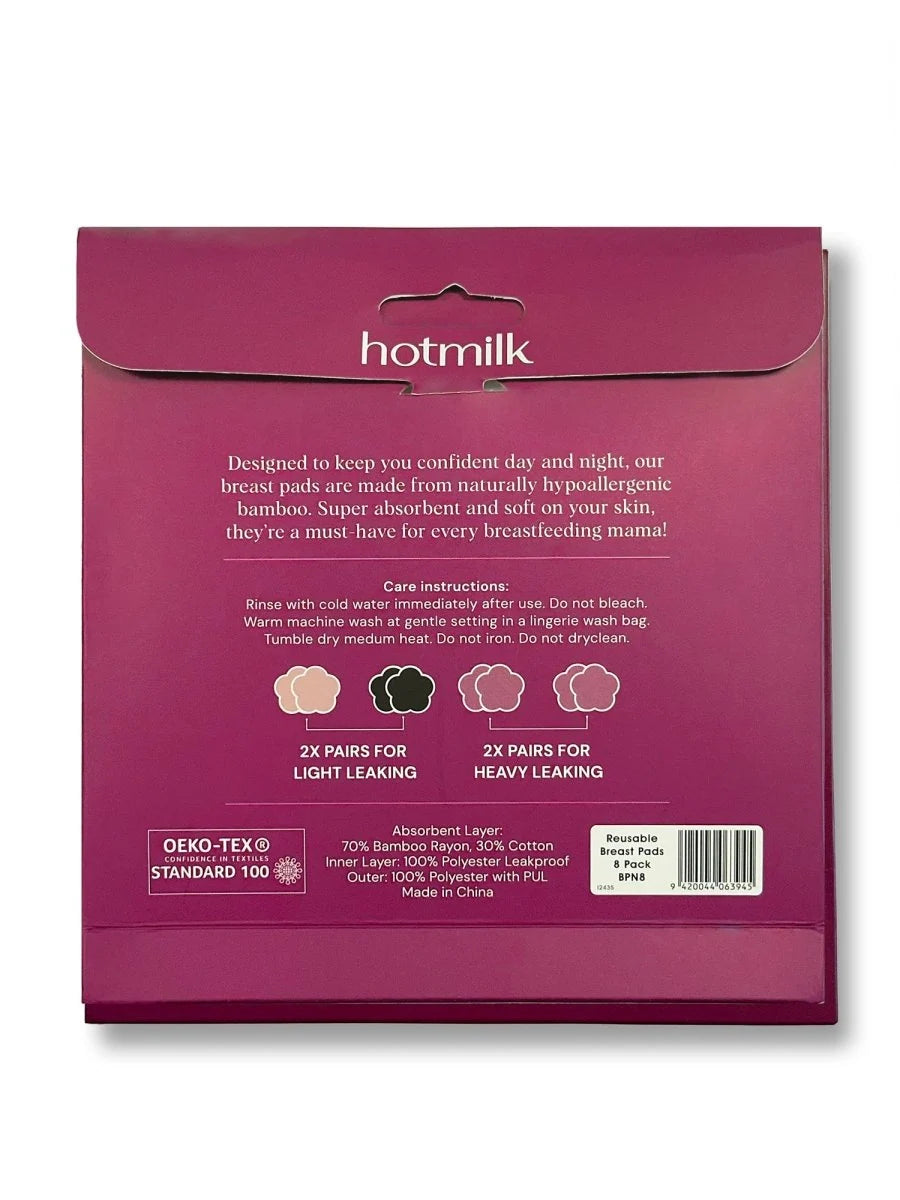 Hotmilk - Reusable Nursing Pads - 8 pads