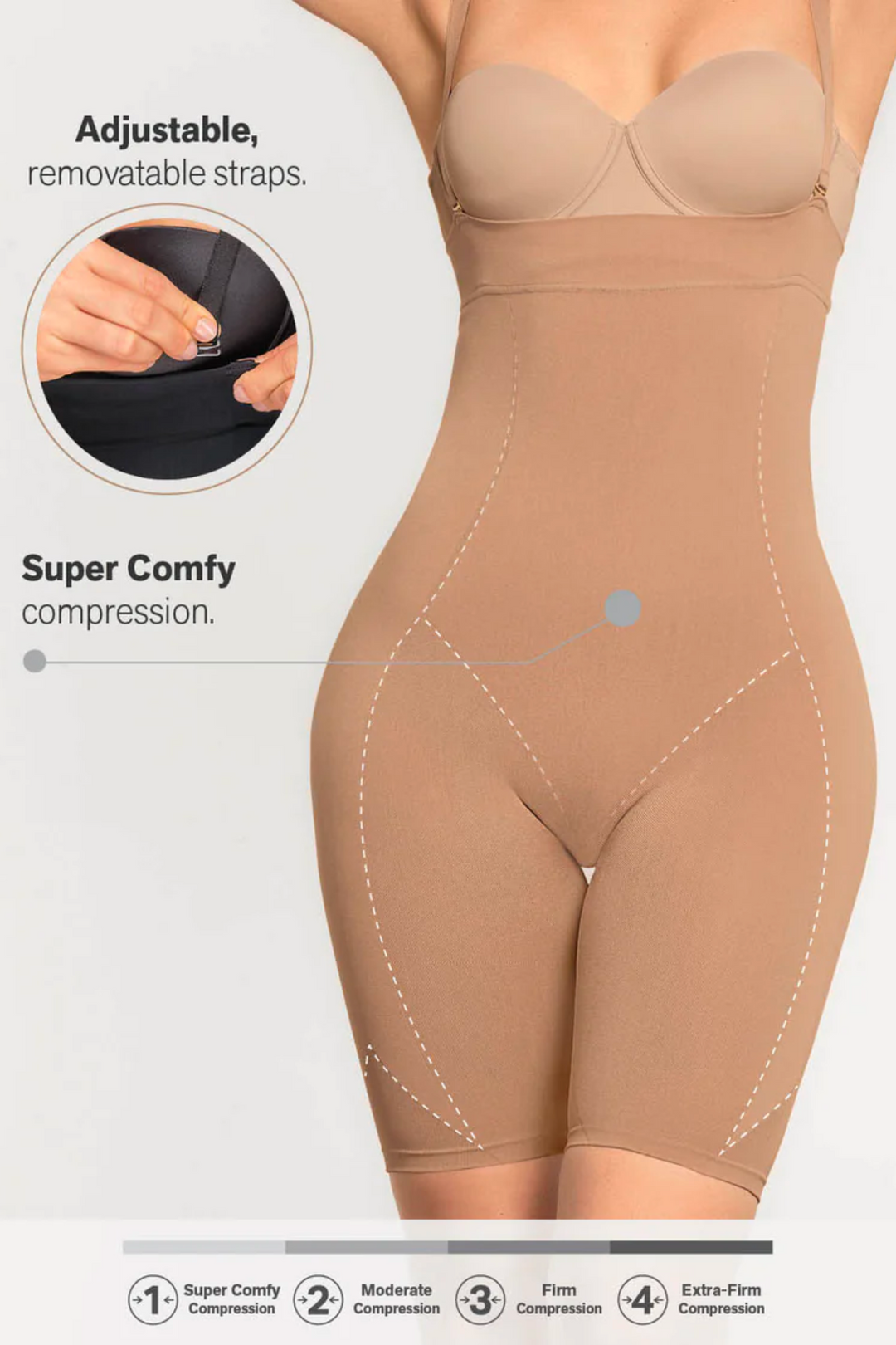 Post-Surgical Step-In Waist-to-Thigh Body Shaper