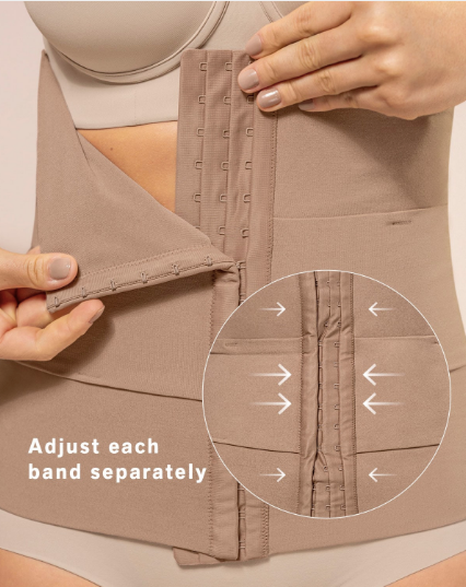 Post-Surgical Three-Belt Adjustable Abdominal Binder